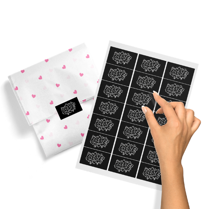 Custom paper sticker for Sustainable Packaging | WhatAbout